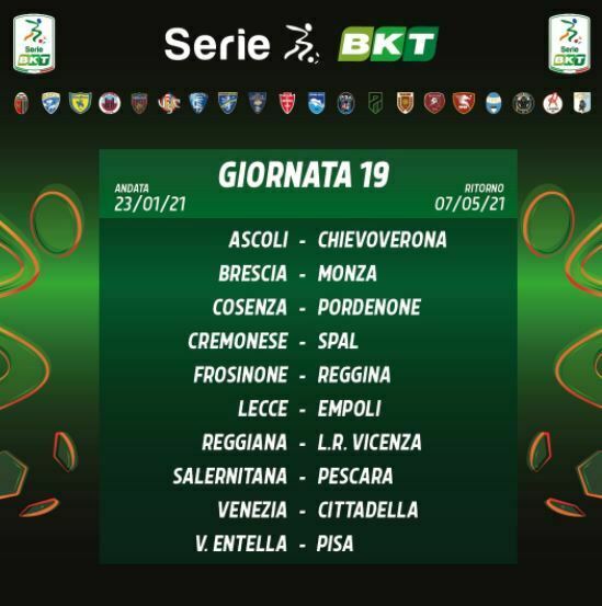 calendario Serie B